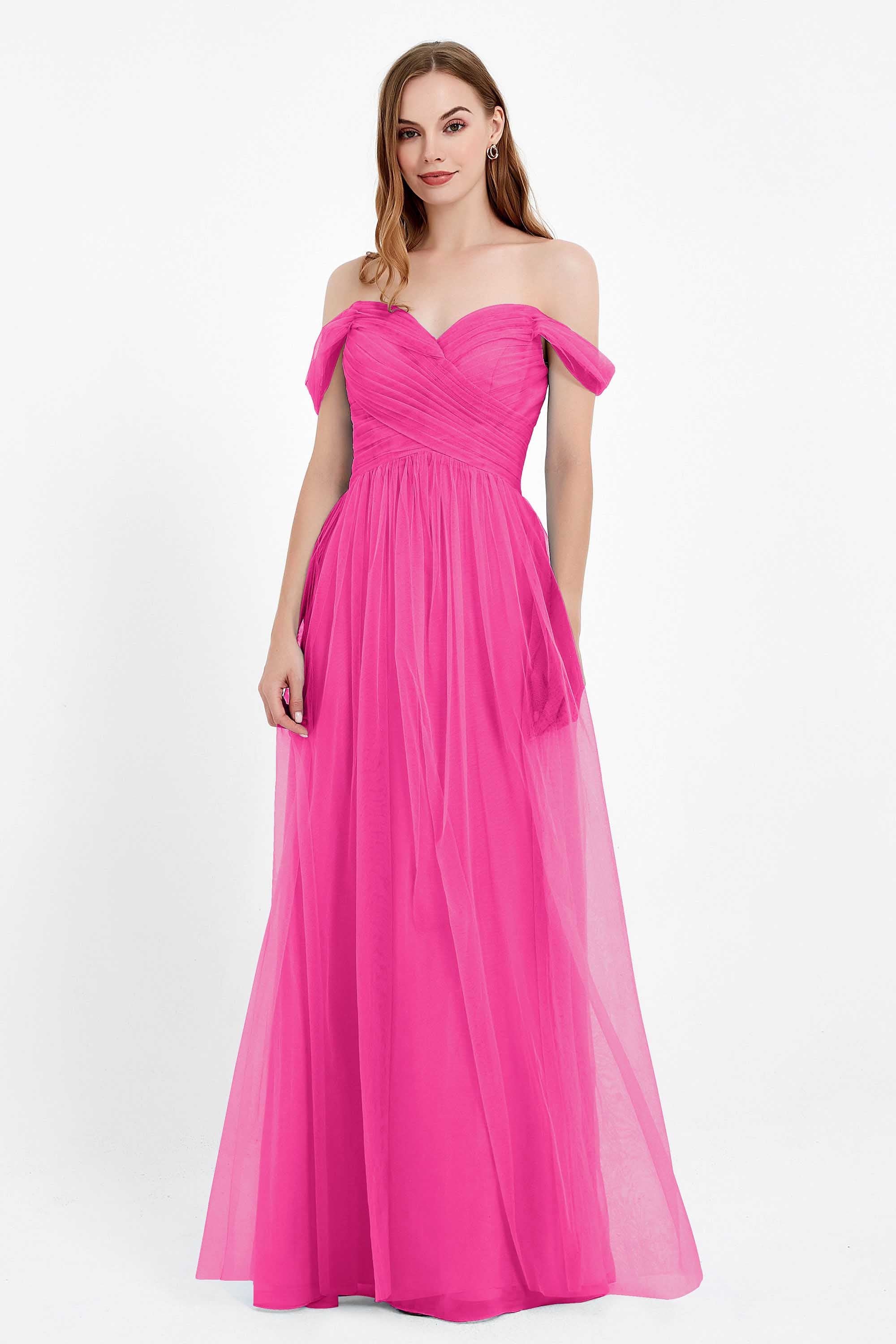 Dancing Night bridal party bridesmaid dress off the shoulder formal evening prom dresses