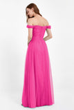 Dancing Night bridal party bridesmaid dress off the shoulder formal evening prom dresses