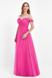 Dancing Night bridal party bridesmaid dress off the shoulder formal evening prom dresses