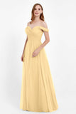 Dancing Night bridal party bridesmaid dress off the shoulder formal evening prom dresses