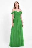 Dancing Night bridal party bridesmaid dress off the shoulder formal evening prom dresses