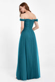 Dancing Night bridal party bridesmaid dress off the shoulder formal evening prom dresses