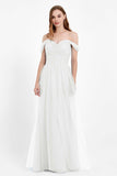 Dancing Night bridal party bridesmaid dress off the shoulder formal evening prom dresses