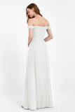 Dancing Night bridal party bridesmaid dress off the shoulder formal evening prom dresses