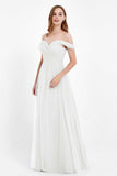 Dancing Night bridal party bridesmaid dress off the shoulder formal evening prom dresses