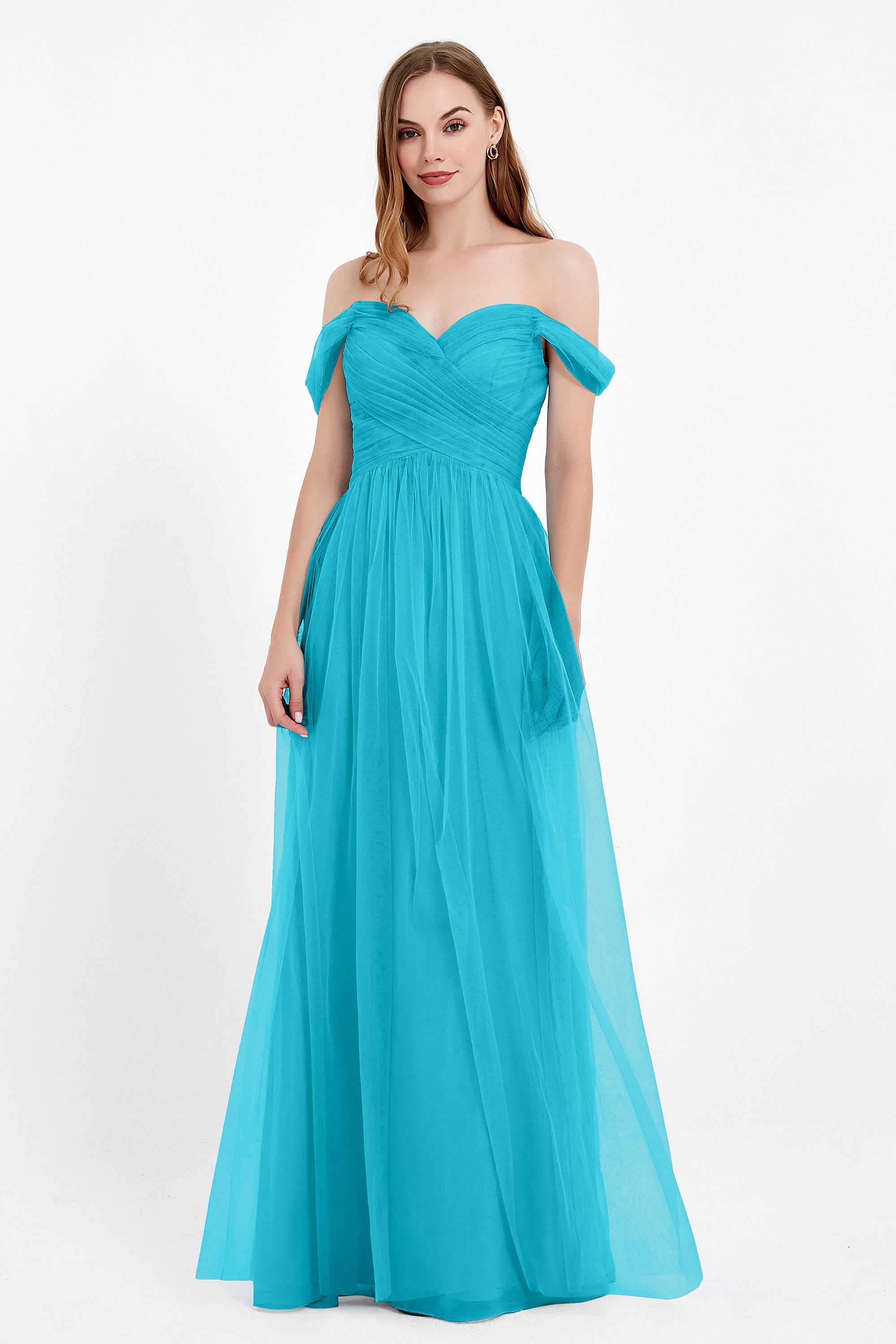 Dancing Night bridal party bridesmaid dress off the shoulder formal evening prom dresses