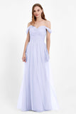 Dancing Night bridal party bridesmaid dress off the shoulder formal evening prom dresses