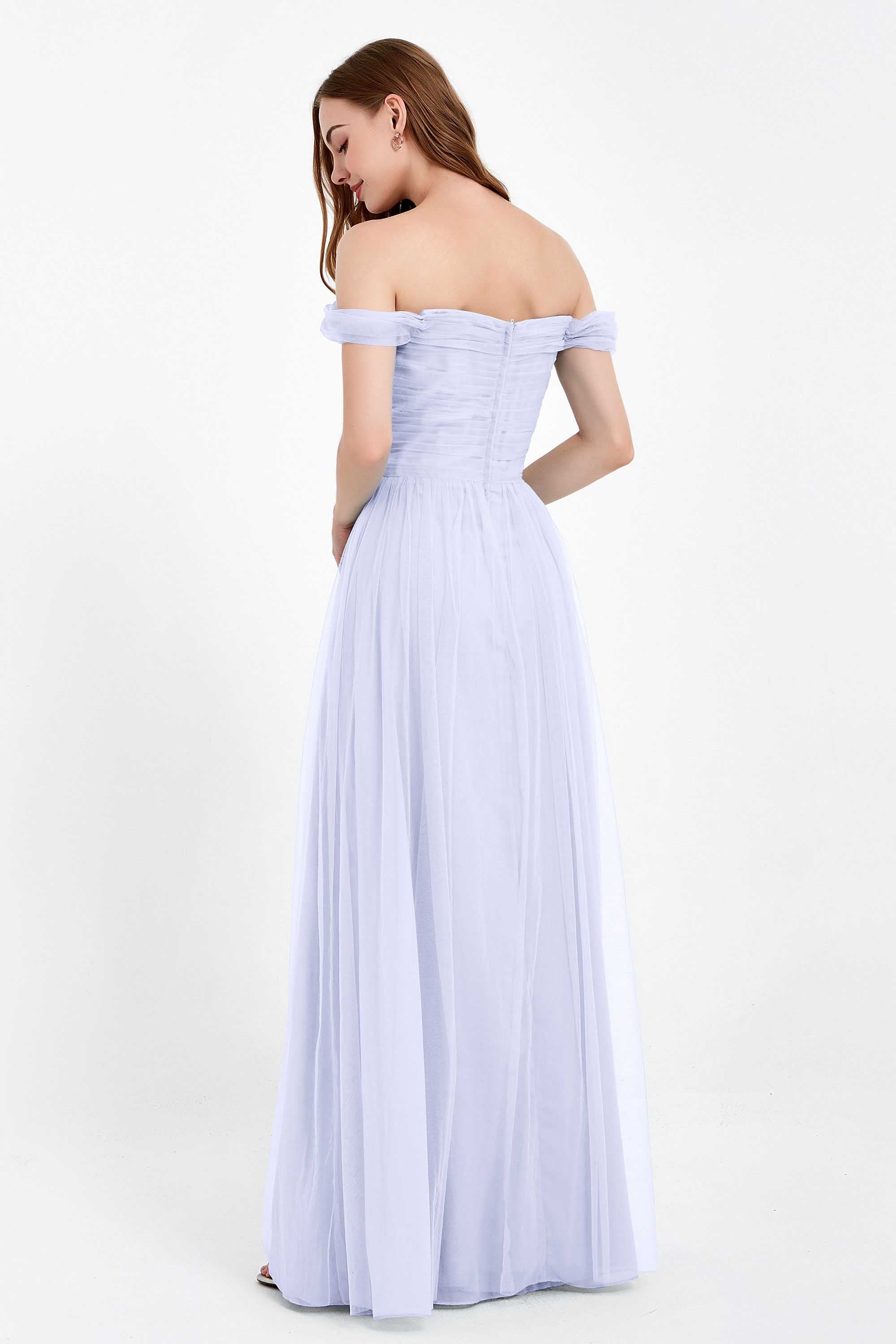 Dancing Night bridal party bridesmaid dress off the shoulder formal evening prom dresses