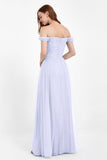 Dancing Night bridal party bridesmaid dress off the shoulder formal evening prom dresses