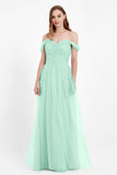 Dancing Night bridal party bridesmaid dress off the shoulder formal evening prom dresses