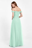 Dancing Night bridal party bridesmaid dress off the shoulder formal evening prom dresses