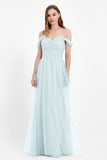 Dancing Night bridal party bridesmaid dress off the shoulder formal evening prom dresses