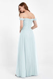 Dancing Night bridal party bridesmaid dress off the shoulder formal evening prom dresses