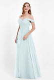 Dancing Night bridal party bridesmaid dress off the shoulder formal evening prom dresses