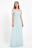Dancing Night bridal party bridesmaid dress off the shoulder formal evening prom dresses