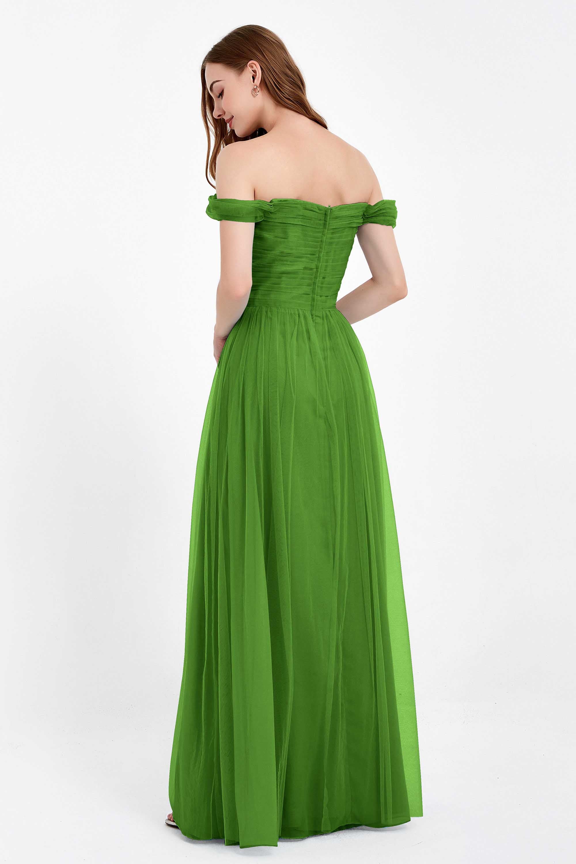 Dancing Night bridal party bridesmaid dress off the shoulder formal evening prom dresses