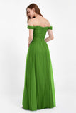 Dancing Night bridal party bridesmaid dress off the shoulder formal evening prom dresses