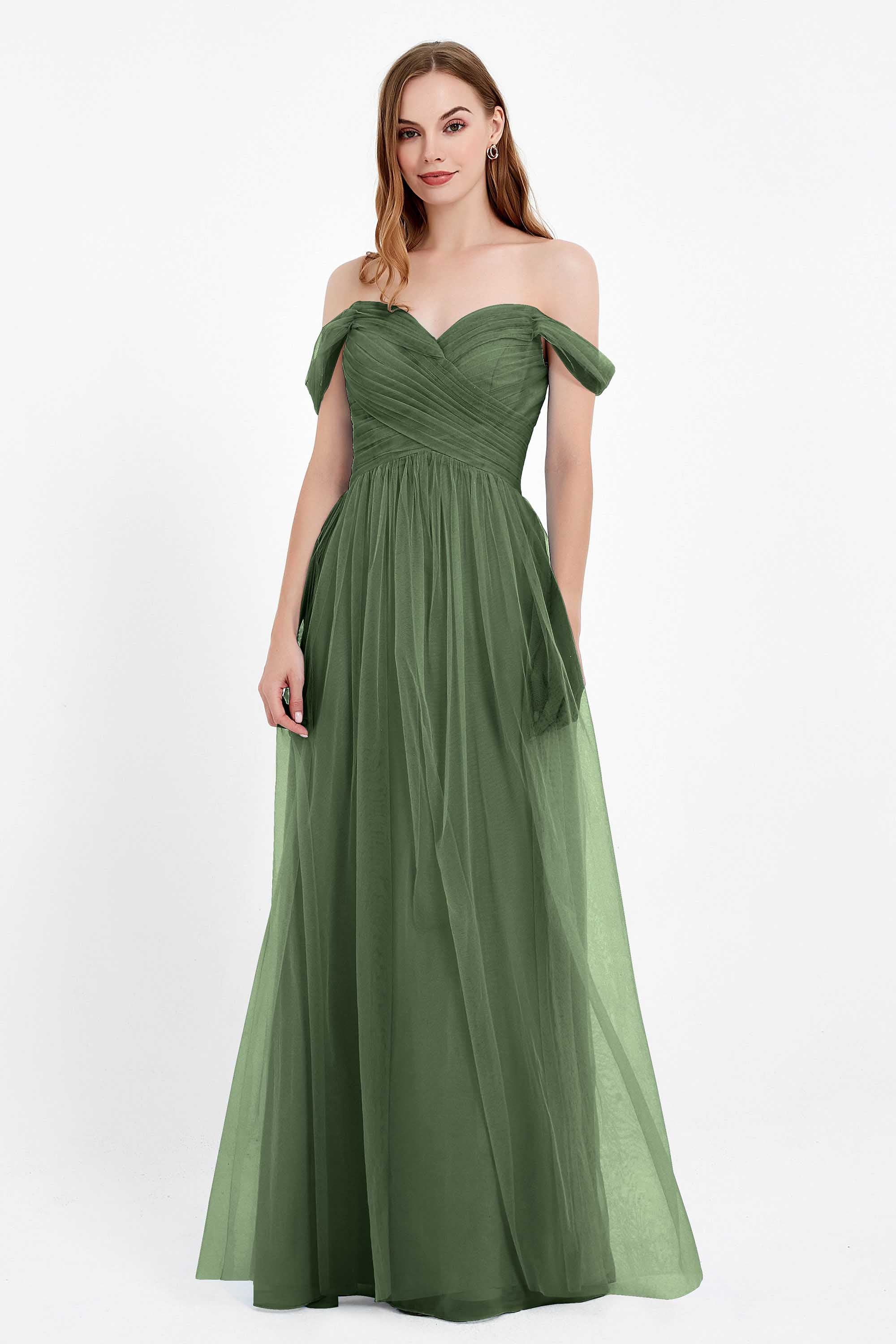 Dancing Night bridal party bridesmaid dress off the shoulder formal evening prom dresses