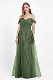 Dancing Night bridal party bridesmaid dress off the shoulder formal evening prom dresses