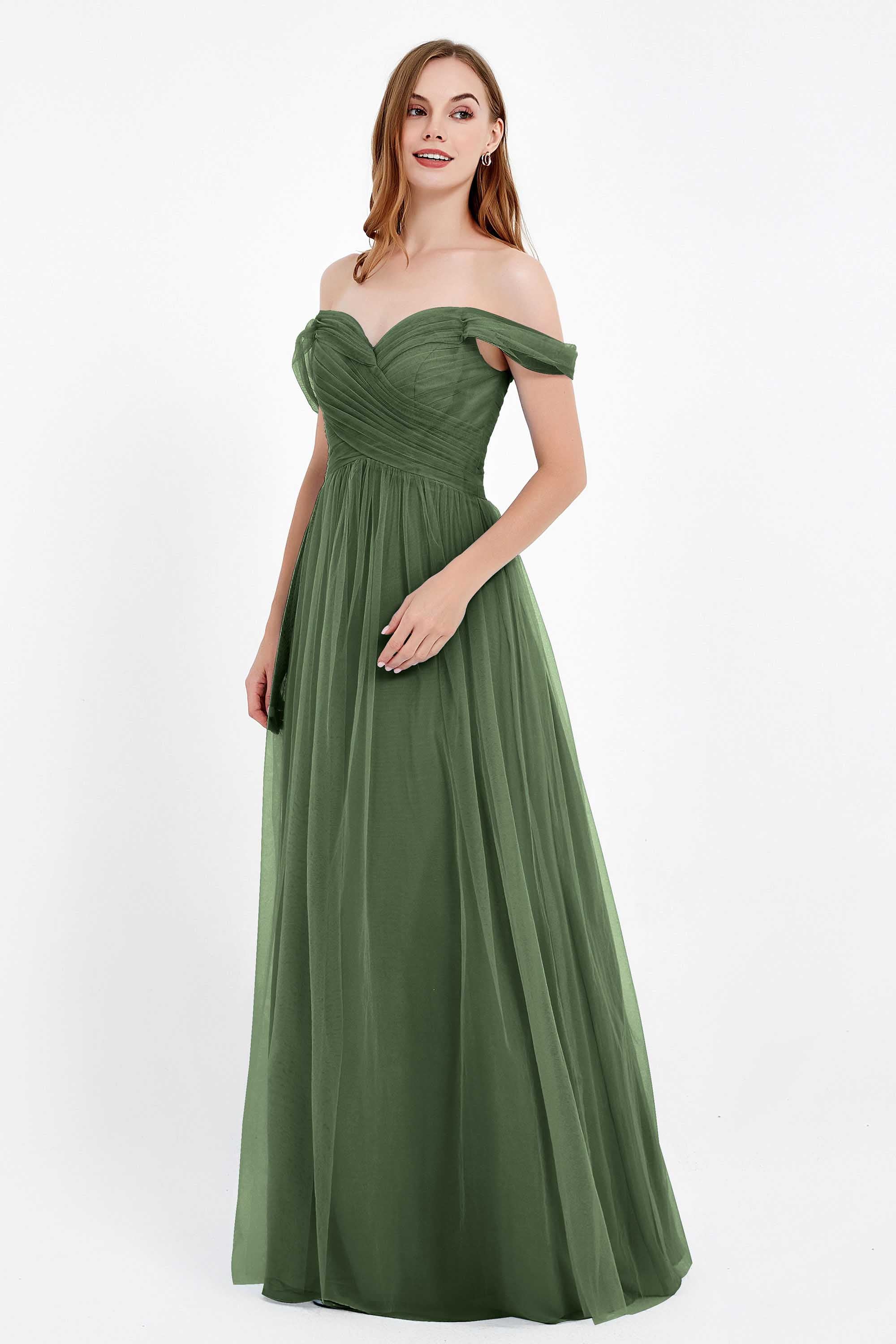 Dancing Night bridal party bridesmaid dress off the shoulder formal evening prom dresses