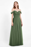 Dancing Night bridal party bridesmaid dress off the shoulder formal evening prom dresses