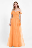 Dancing Night bridal party bridesmaid dress off the shoulder formal evening prom dresses