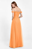 Dancing Night bridal party bridesmaid dress off the shoulder formal evening prom dresses
