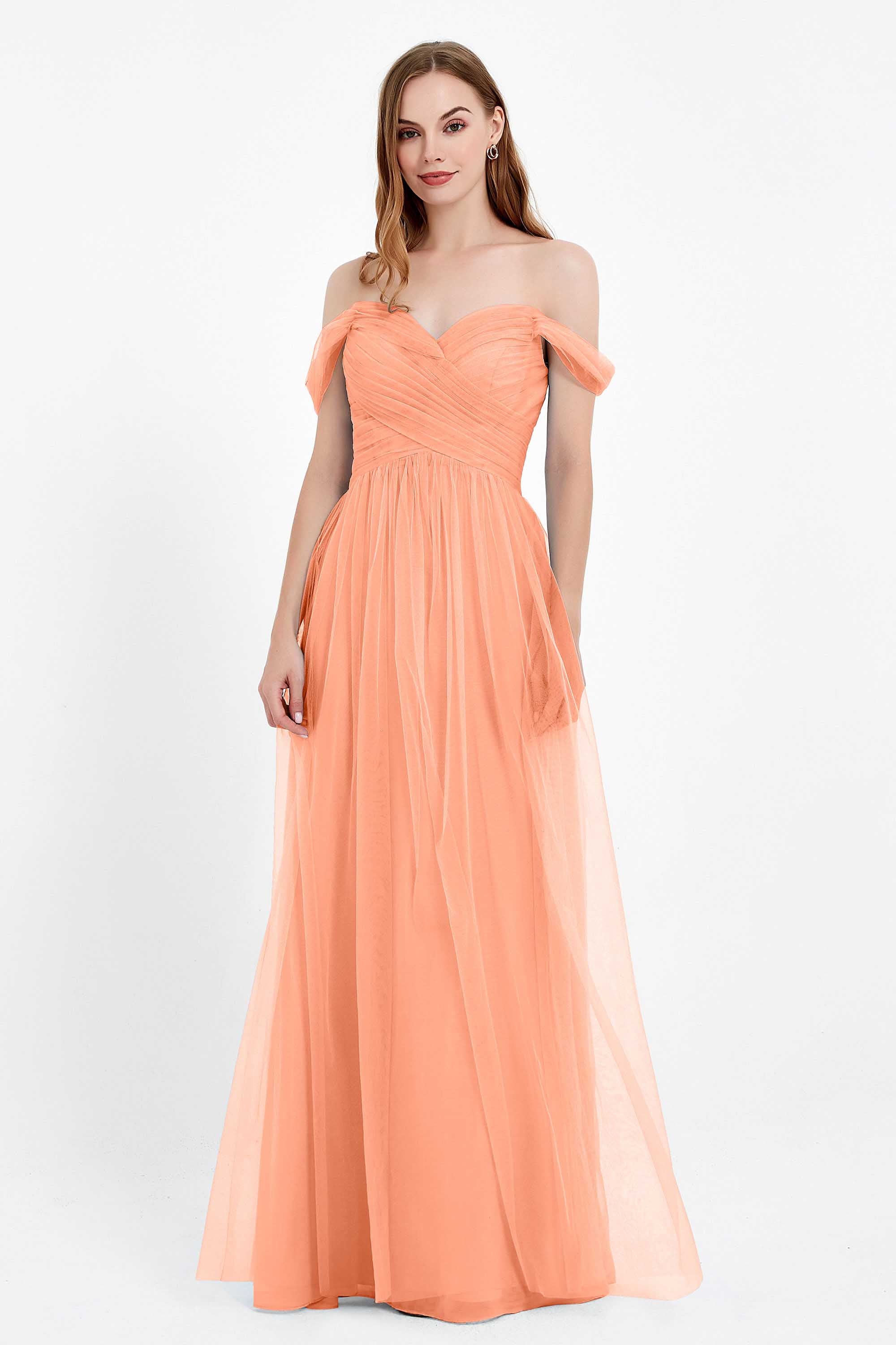 Dancing Night bridal party bridesmaid dress off the shoulder formal evening prom dresses