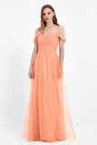 Dancing Night bridal party bridesmaid dress off the shoulder formal evening prom dresses