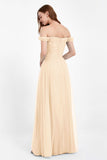 Dancing Night bridal party bridesmaid dress off the shoulder formal evening prom dresses