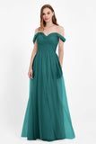 Dancing Night bridal party bridesmaid dress off the shoulder formal evening prom dresses