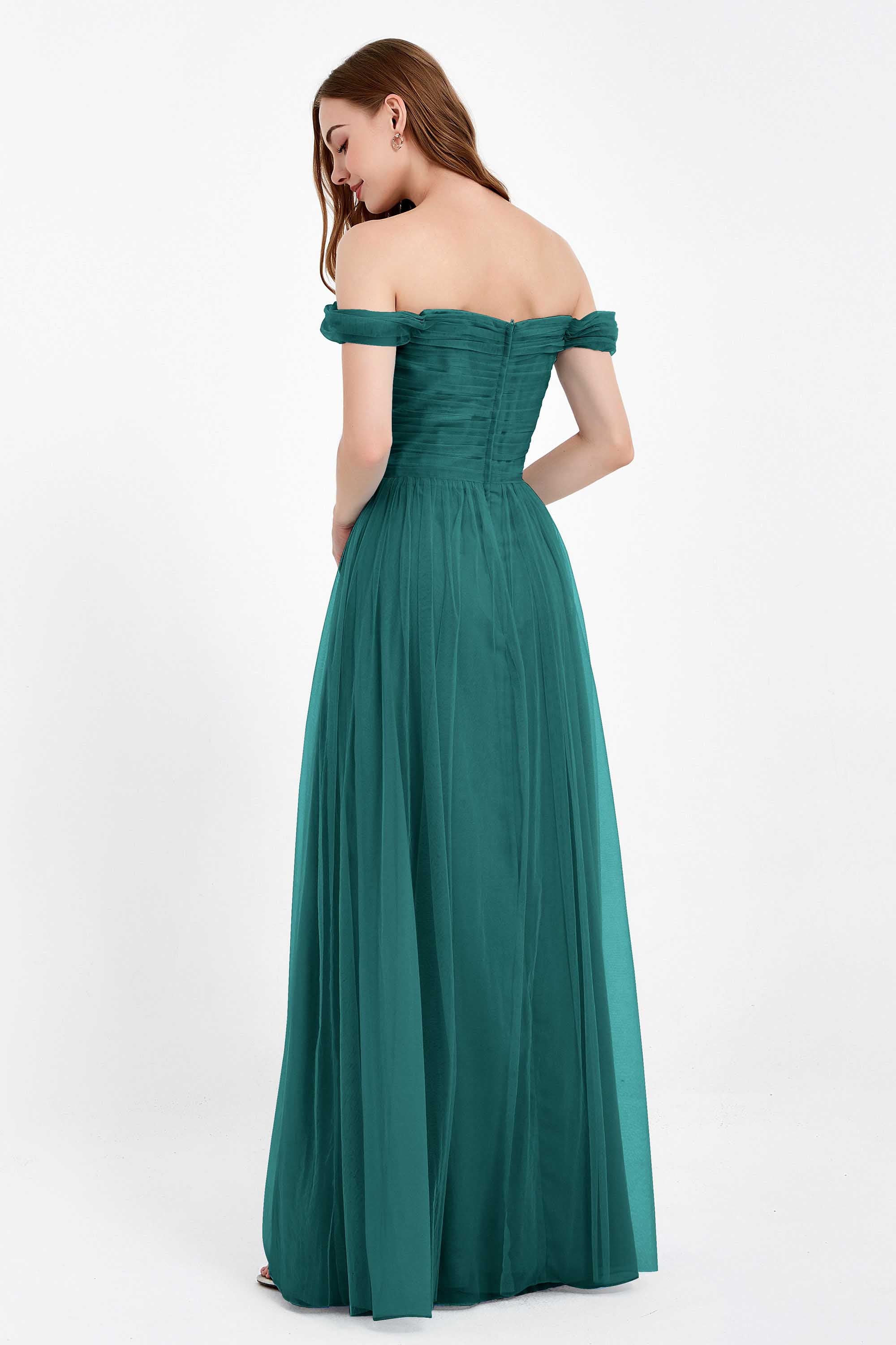 Dancing Night bridal party bridesmaid dress off the shoulder formal evening prom dresses