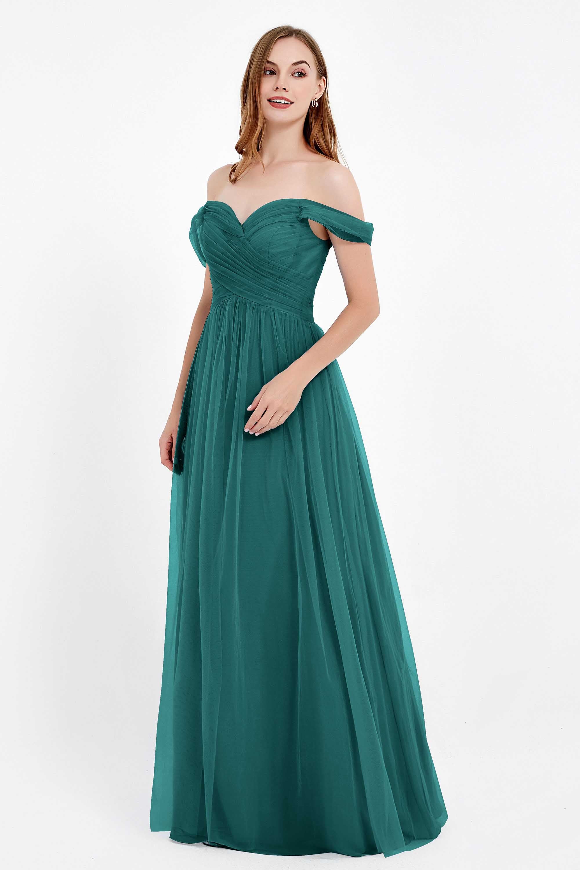 Dancing Night bridal party bridesmaid dress off the shoulder formal evening prom dresses