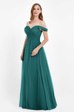 Dancing Night bridal party bridesmaid dress off the shoulder formal evening prom dresses