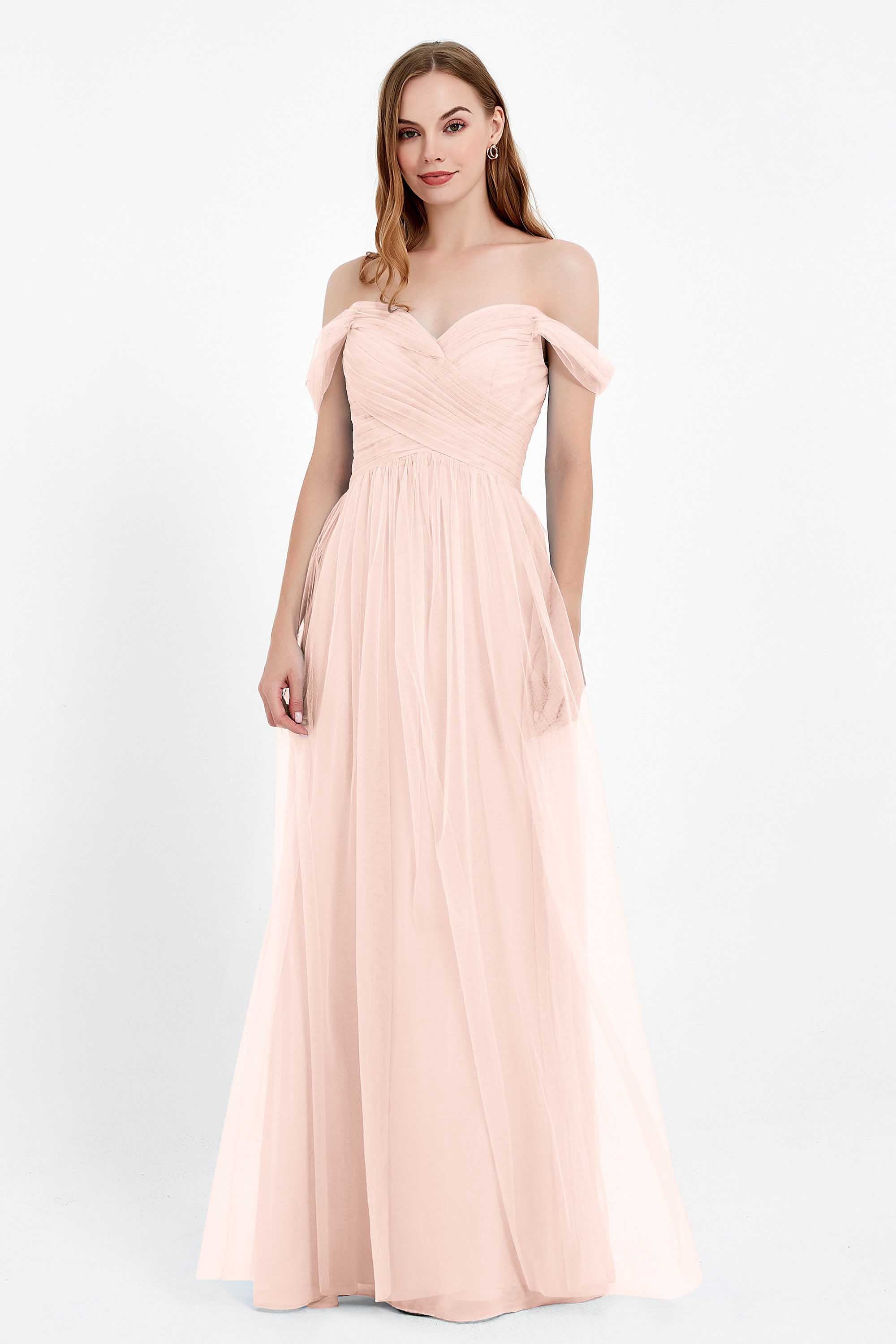 Dancing Night bridal party bridesmaid dress off the shoulder formal evening prom dresses