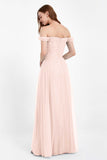 Dancing Night bridal party bridesmaid dress off the shoulder formal evening prom dresses