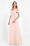 Dancing Night bridal party bridesmaid dress off the shoulder formal evening prom dresses