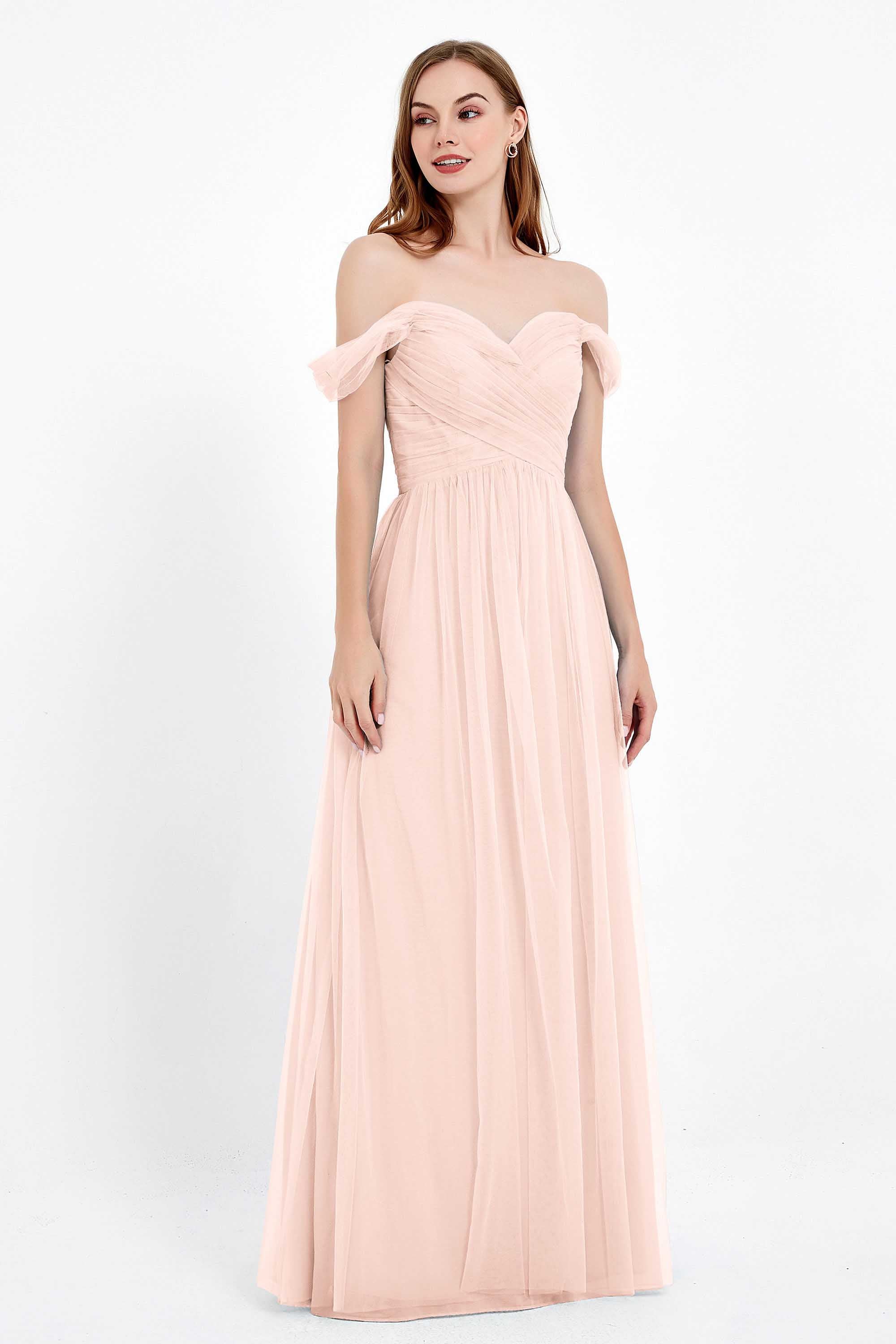 Dancing Night bridal party bridesmaid dress off the shoulder formal evening prom dresses