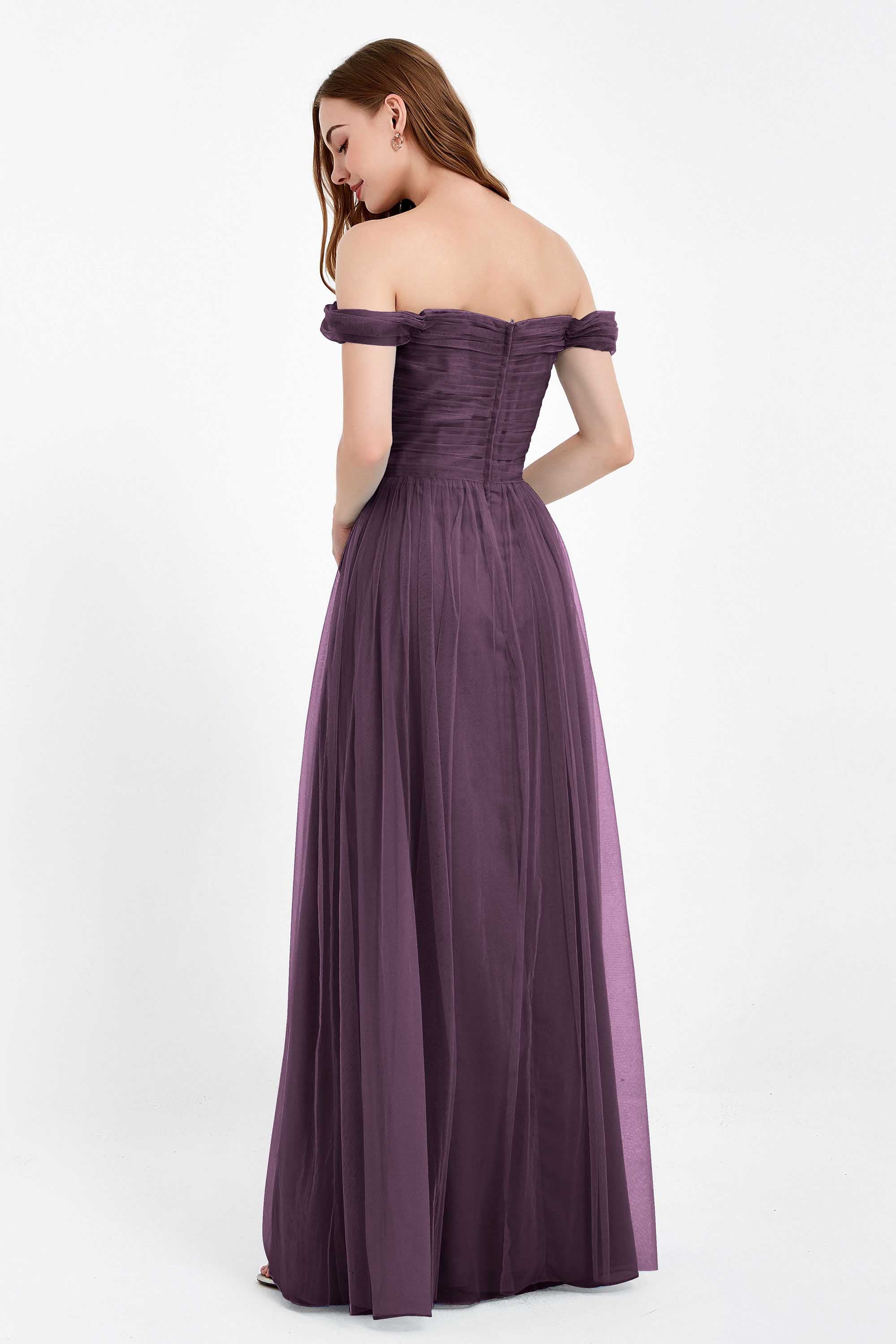 Dancing Night bridal party bridesmaid dress off the shoulder formal evening prom dresses