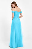 Dancing Night bridal party bridesmaid dress off the shoulder formal evening prom dresses