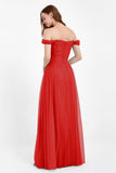 Dancing Night bridal party bridesmaid dress off the shoulder formal evening prom dresses