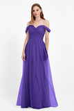 Dancing Night bridal party bridesmaid dress off the shoulder formal evening prom dresses
