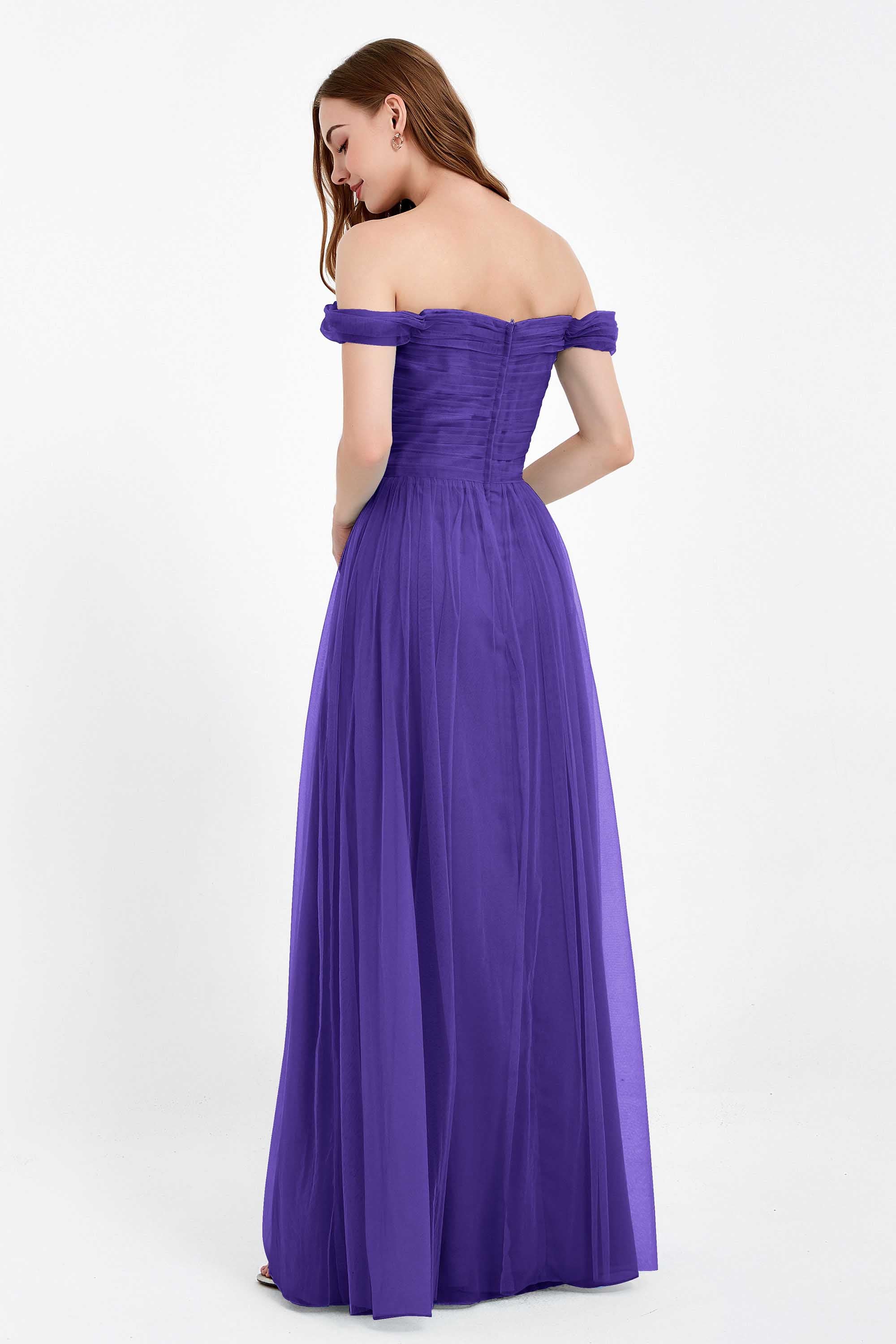 Dancing Night bridal party bridesmaid dress off the shoulder formal evening prom dresses