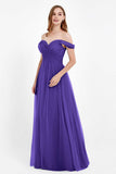 Dancing Night bridal party bridesmaid dress off the shoulder formal evening prom dresses