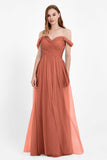 Dancing Night bridal party bridesmaid dress off the shoulder formal evening prom dresses