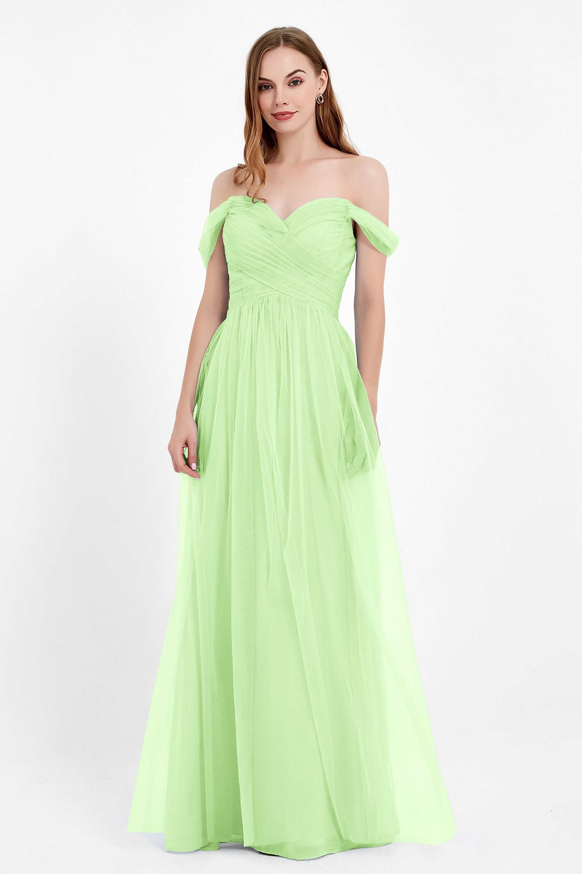 Dancing Night bridal party bridesmaid dress off the shoulder formal evening prom dresses