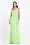 Dancing Night bridal party bridesmaid dress off the shoulder formal evening prom dresses