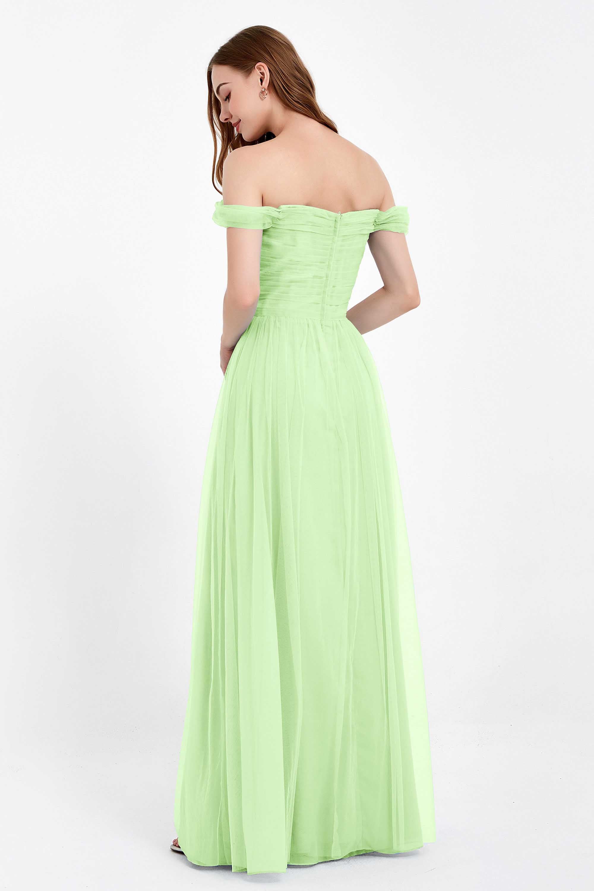 Dancing Night bridal party bridesmaid dress off the shoulder formal evening prom dresses