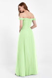 Dancing Night bridal party bridesmaid dress off the shoulder formal evening prom dresses