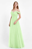 Dancing Night bridal party bridesmaid dress off the shoulder formal evening prom dresses